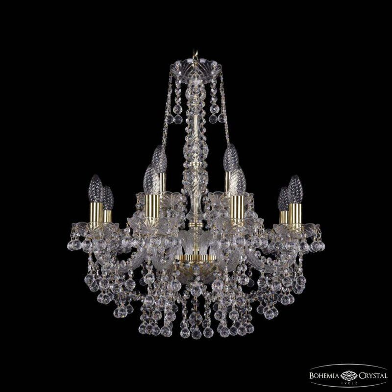 Подвесная люстра Bohemia Ivele Crystal 1409 1409/8+4/195/h-62 G