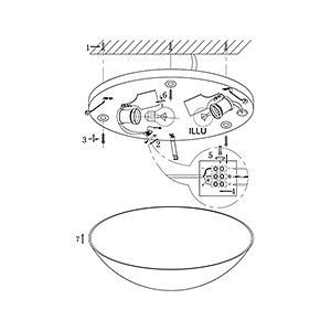 Накладной светильник Globo Fulva 40983-2