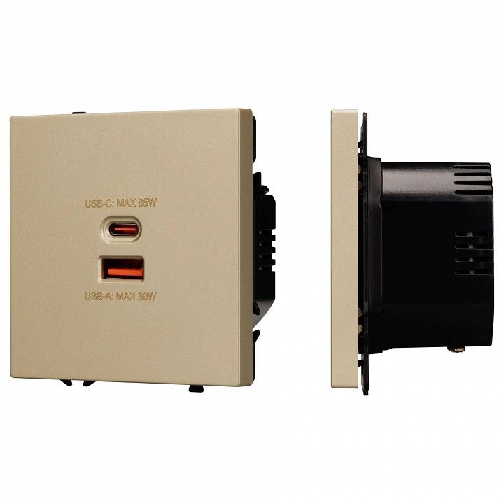Розетка 2хUSB type A и C без рамки Arlight SCT 054318
