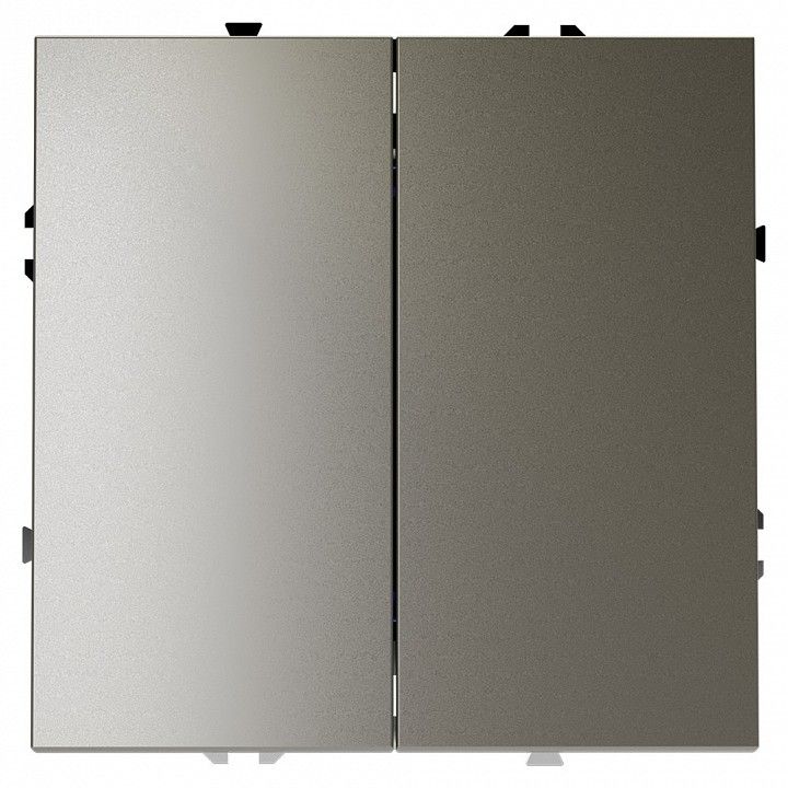 Выключатель двухклавишный без рамки Voltum S70 VLS020104