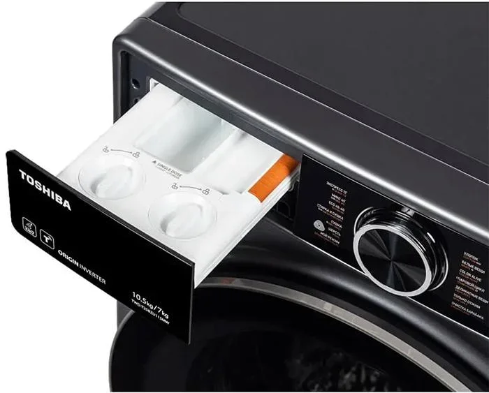 Стирально-сушильная машина Toshiba TWD-T25BZU115MWRU(MG)