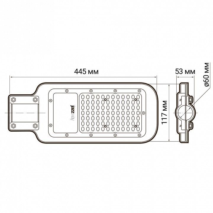 Консольный светильник Jazzway  PSL 07  80w 5000K  IP65