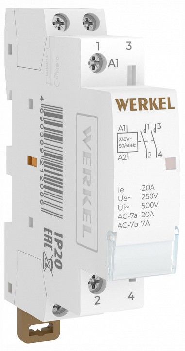 Контактор одномодульный Werkel  W941M20O