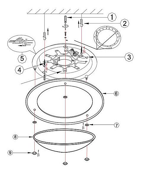 Накладной светильник Globo Tabasco 48263