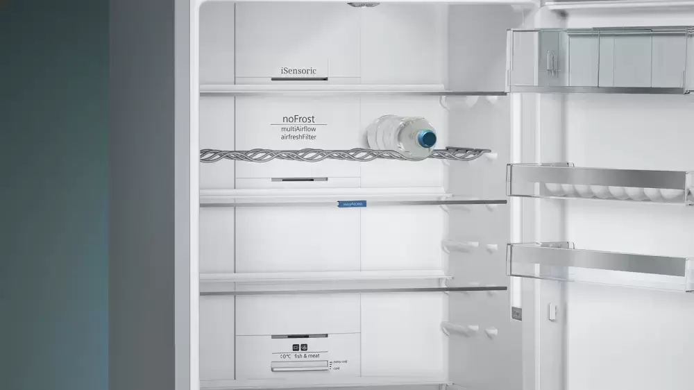 Отдельностоящий холодильник с нижней морозильной камерой SIEMENS KG49NAI2OR