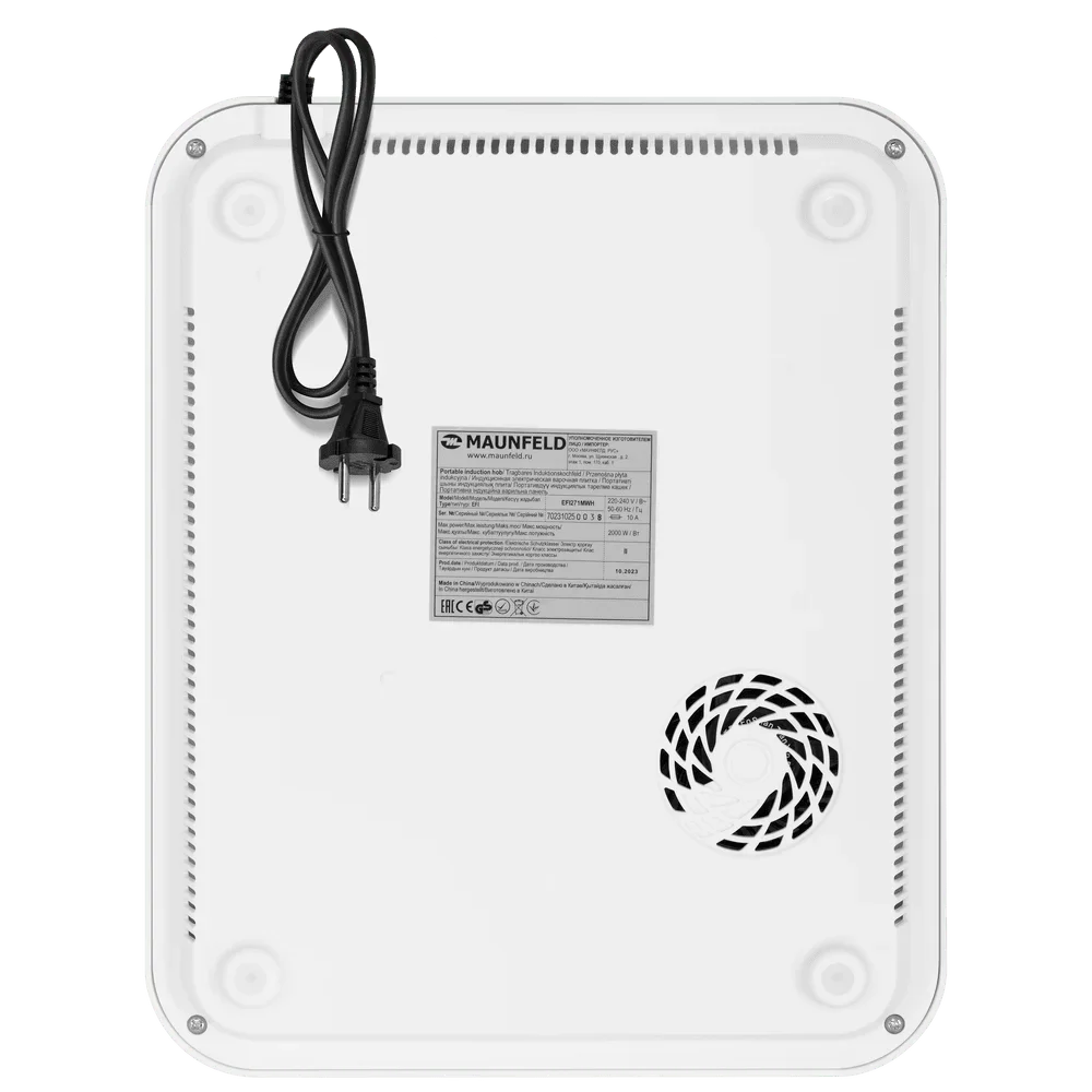 Настольная плитка Maunfeld EFI271TWH