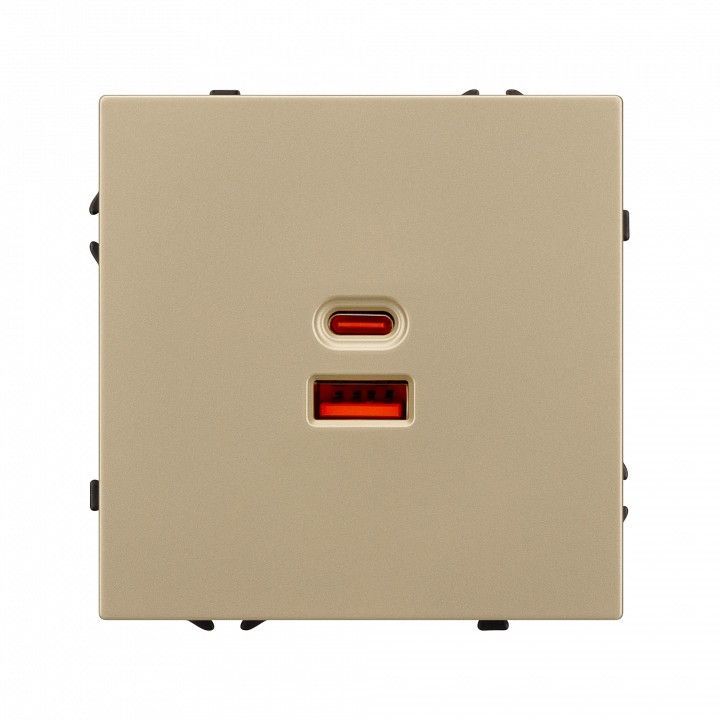 Розетка 2хUSB type A и C без рамки Arlight NOBE 054318(1)