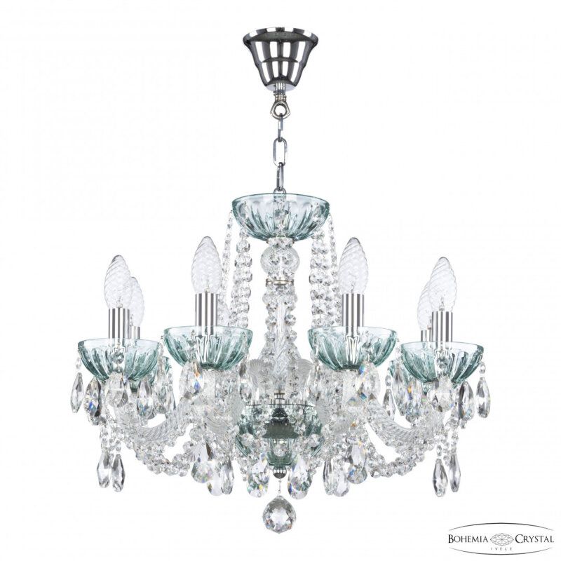 Подвесная люстра Bohemia Ivele Crystal 5402 5402/8/165 Ni Birusa/M-1H