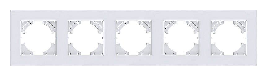Рамка на 5 постов Kollinger Eleganz Acryl EA5WH