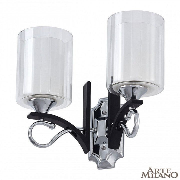 Бра Arte Milano Florentia-9167 309167/2W Bk/Ni