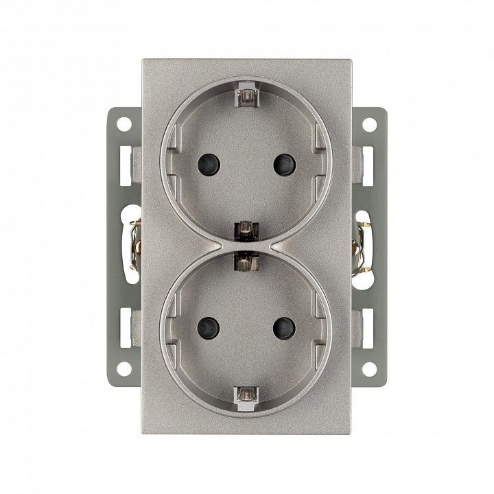 Розетка двойная с заземлением, без рамки Arlight SCT 043766