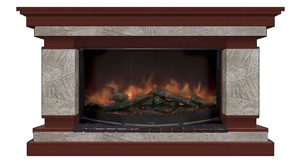 Комплект из электрокамина напольного и портала (143x45x82.5 см) Лорд Марсель Rondo 86 ЛО000023