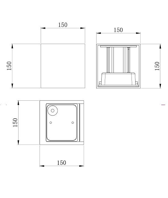 Накладной светильник Maytoni Outdoor Фултон O572WL-L20B3K