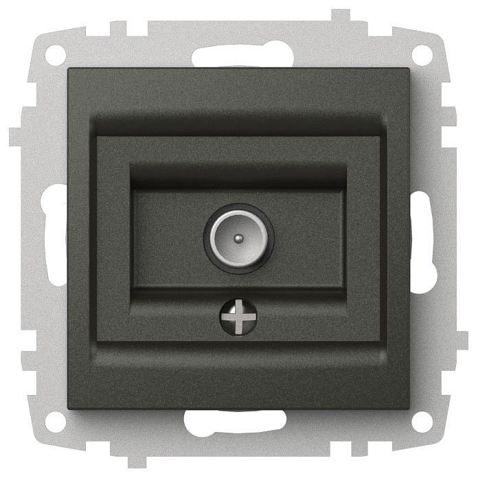 ТВ-розетка проходная без рамки Elbi Eleсtriс Zena Vega 609-011100-272