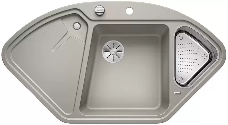 Мойка Blanco DELTA II SILGRANIT клапан-автомат InFino® жемчужный