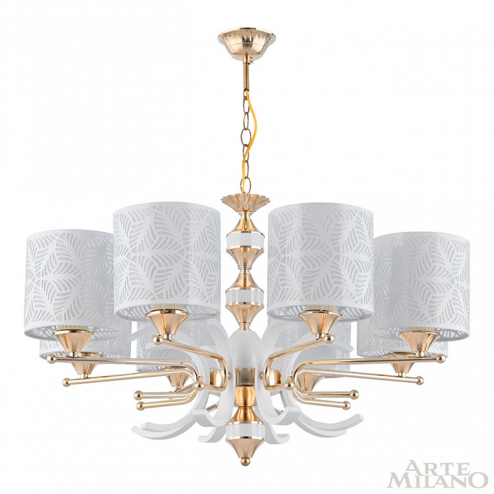 Подвесная люстра Arte Milano Florentia-2097 302097/8 Wh/Gd