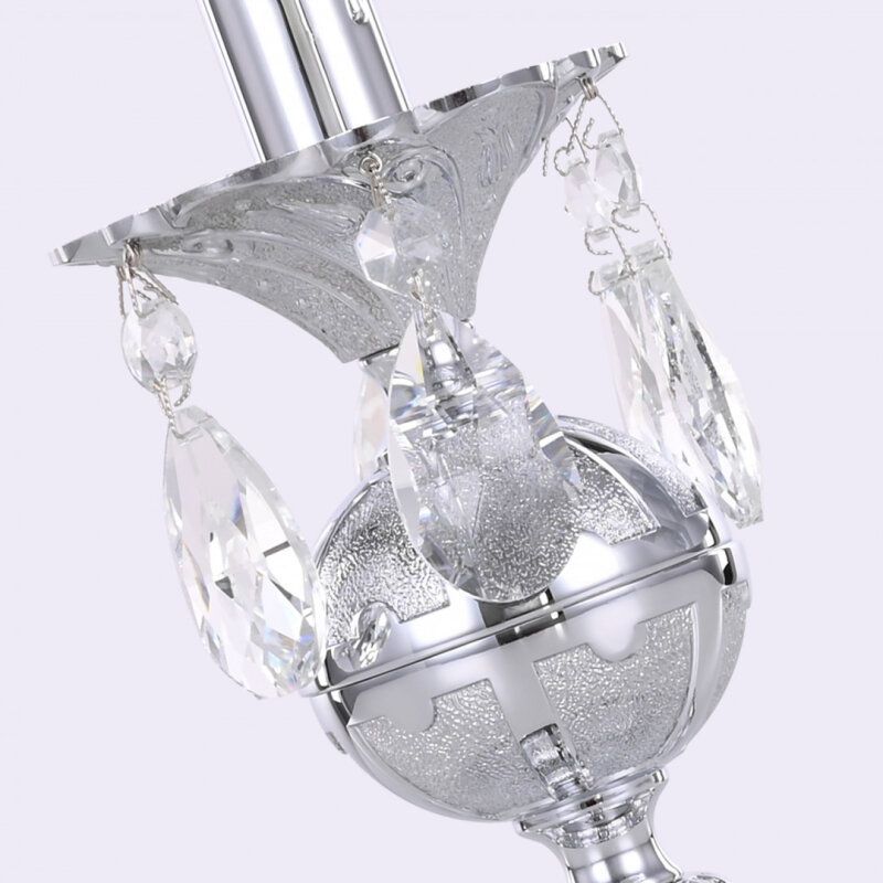 Настольная лампа декоративная Bohemia Ivele Crystal AL77 AL77500L/1-23 Ni