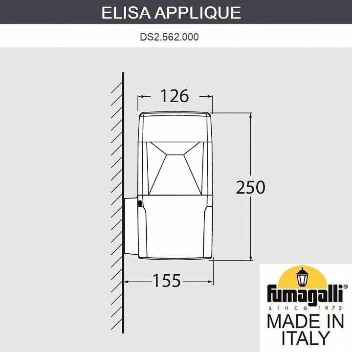 Светильник на штанге Fumagalli ELISA DS2.562.000.LXD1L