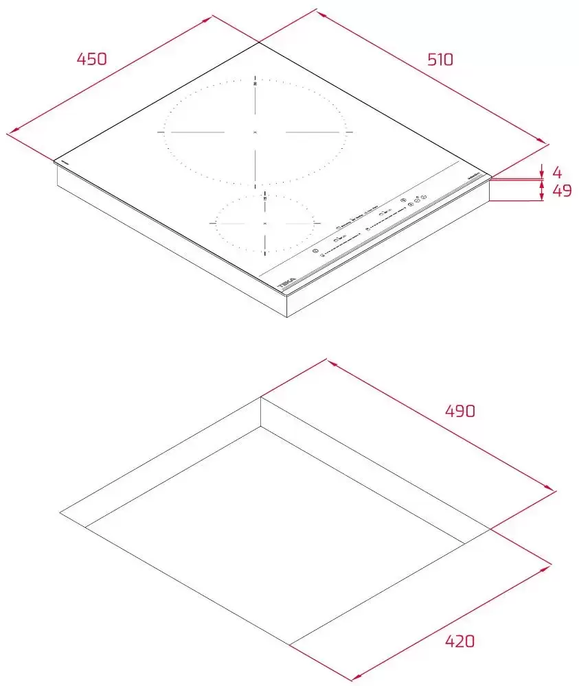 Индукционная варочная панель Teka IZC 42400 MSP BLACK