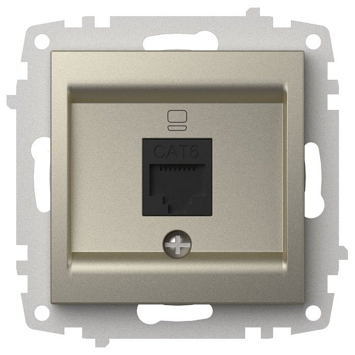 Розетка Ethernet RJ-45 без рамки Elbi Eleсtriс Zena Vega 609-011400-247