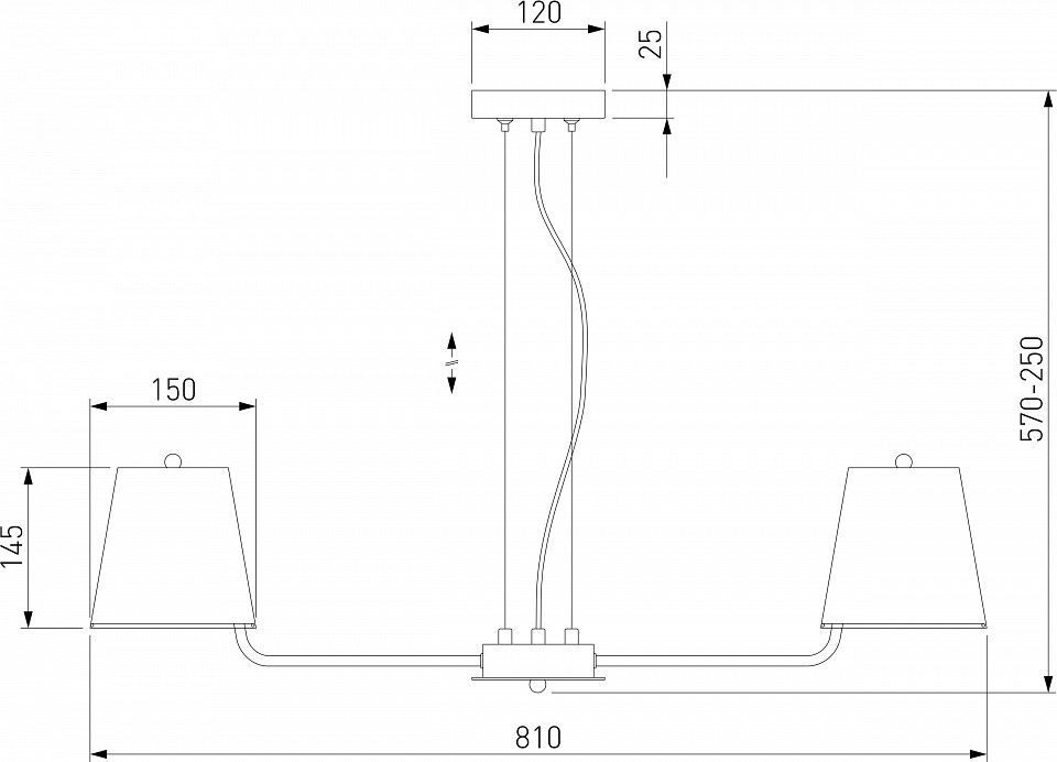 Подвесная люстра Eurosvet Amaretto 60155/8 хром