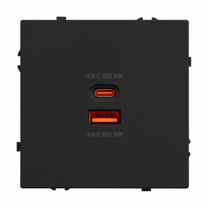 Розетка 2хUSB type A и C без рамки Arlight SCT 054317