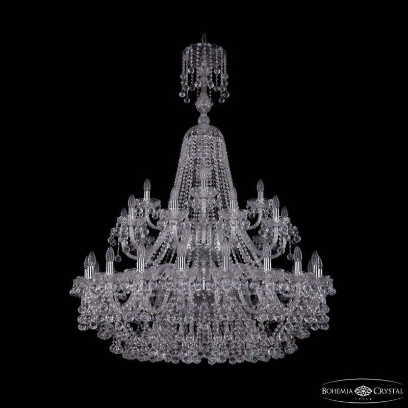 Подвесная люстра Bohemia Ivele Crystal 1409 1409/20+10+5/400/XL-152/2d Ni