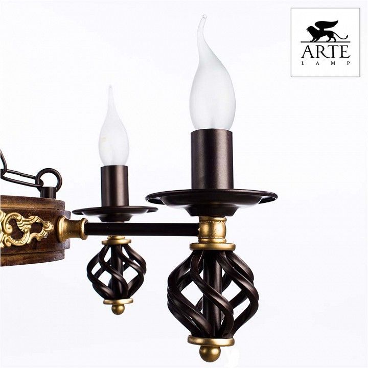 Подвесная люстра Arte Lamp Cartwheel A4550LM-6CK