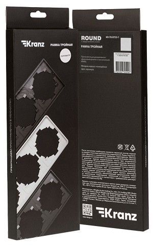 Рамка на 3 поста Kranz ROUND KR-78-0753-1