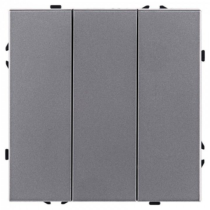 Выключатель трехклавишный без рамки Kollinger Eclipse EC-710GY