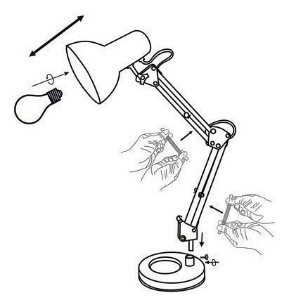 Настольная лампа офисная Globo Famous 24882