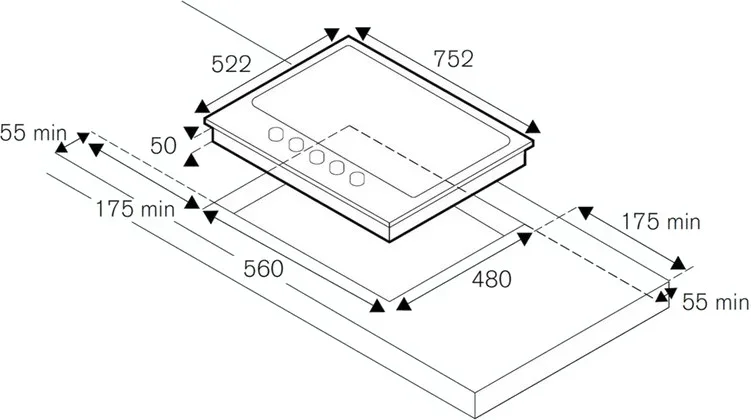 Варочная панель Bertazzoni P755CHERAG