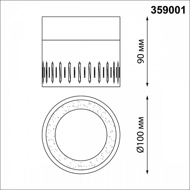 Накладной светильник Novotech Aura 359001
