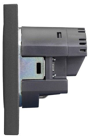 Розетка с заземлением и со шторкой и 2хUSB, без рамки Kranz STRONG KR-78-0704-6