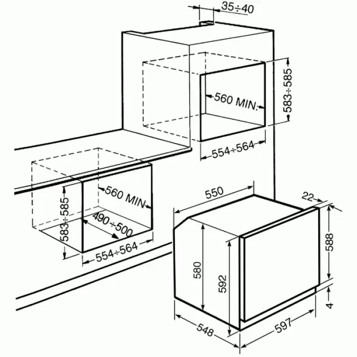Духовой шкаф Smeg SFP805AO