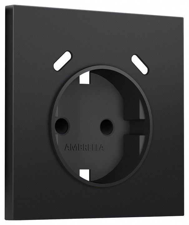 Накладка для розетки с заземлением и со шторками и 2хUSB type C Ambrella Volt SIGMA SP8105