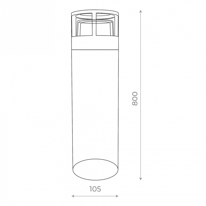 Наземный низкий светильник ST-Luce Fossa SL9507.415.01