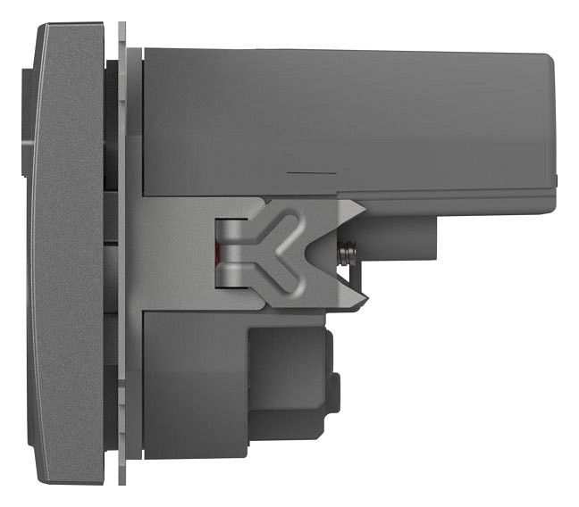 Розетка с заземлением и со шторкой и 2хUSB type A, без рамки Elbi Eleсtriс Zena Vega 609-011000-317