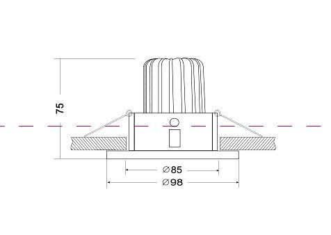 Встраиваемый светильник Maytoni Technical Инь DL031-2-L12W