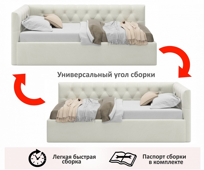 Кровать односпальная Afelia 2000x900