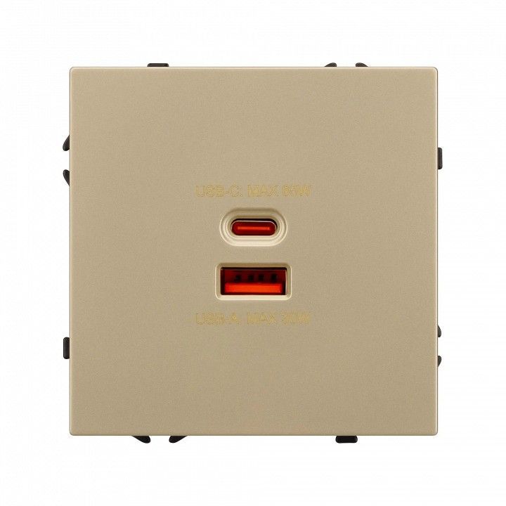 Розетка 2хUSB type A и C без рамки Arlight SCT 054318
