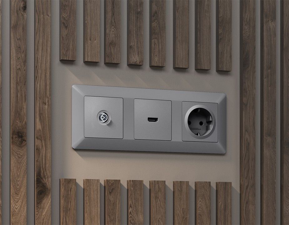 ТВ-розетка оконечная без рамки Ambrella Volt ALFA MA513005