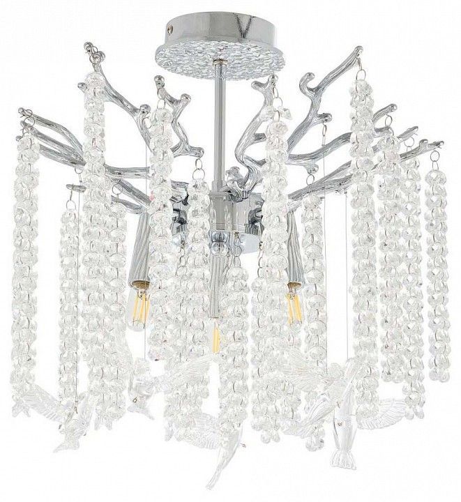 Люстра на штанге Arte Milano Веточка 230111.360.3.E14.C1 CW BRD-Clear