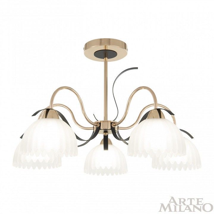 Люстра на штанге Arte Milano Napoli-327306 327306/5 FG+BK