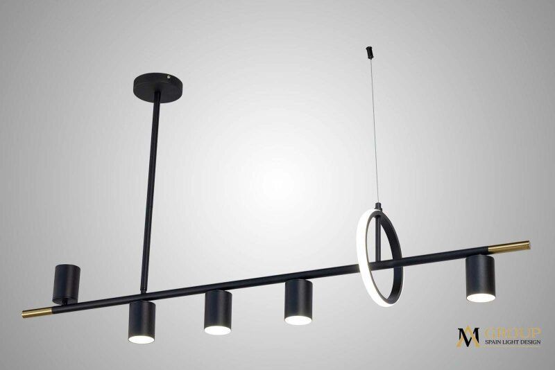 Люстра на штанге AM-Group AM438 AM438 BK