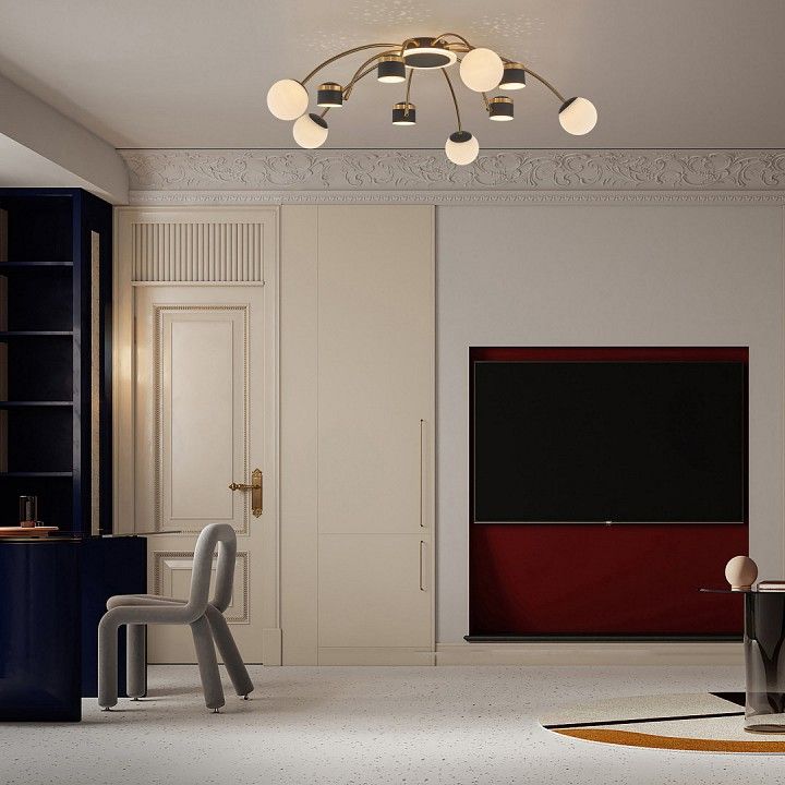 Потолочная люстра Arte Milano Ferrara-71040 272040/10 BK/GD
