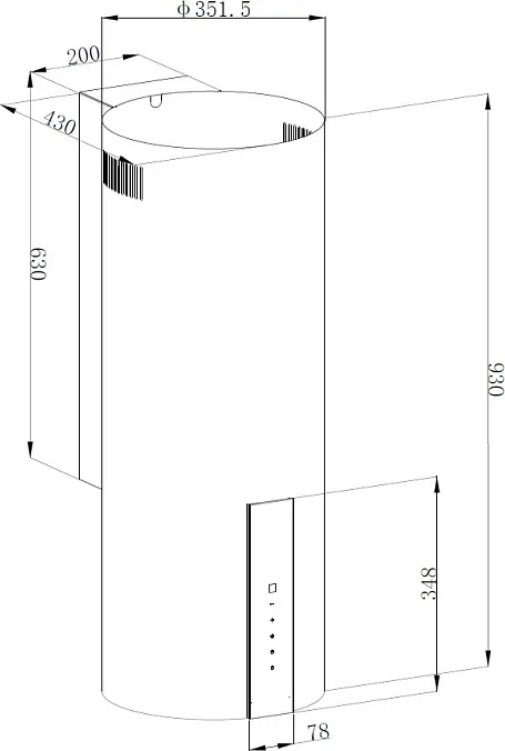 Вытяжка Korting KHC 35969 DN Cylinder