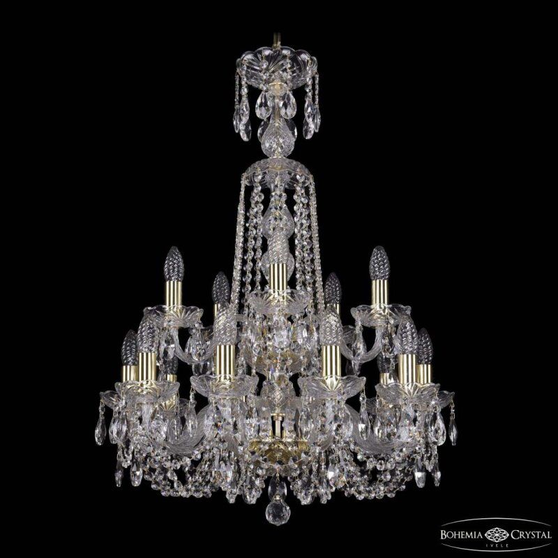 Подвесная люстра Bohemia Ivele Crystal 1402 1402/10+5/195/XL-81/2d G