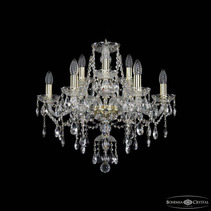 Подвесная люстра Bohemia Ivele Crystal 1415 1415/6+3/200 G