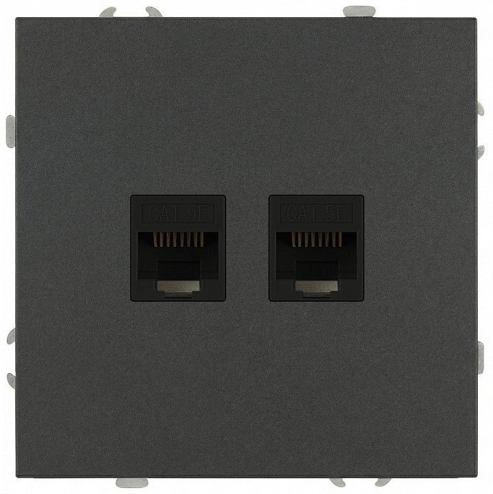 Розетка двойная Ethernet RJ-45 без рамки Эра Galaxy Б0070766